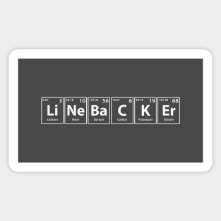 Linebacker (Li-Ne-Ba-C-K-Er) Periodic Elements Spelling Sticker